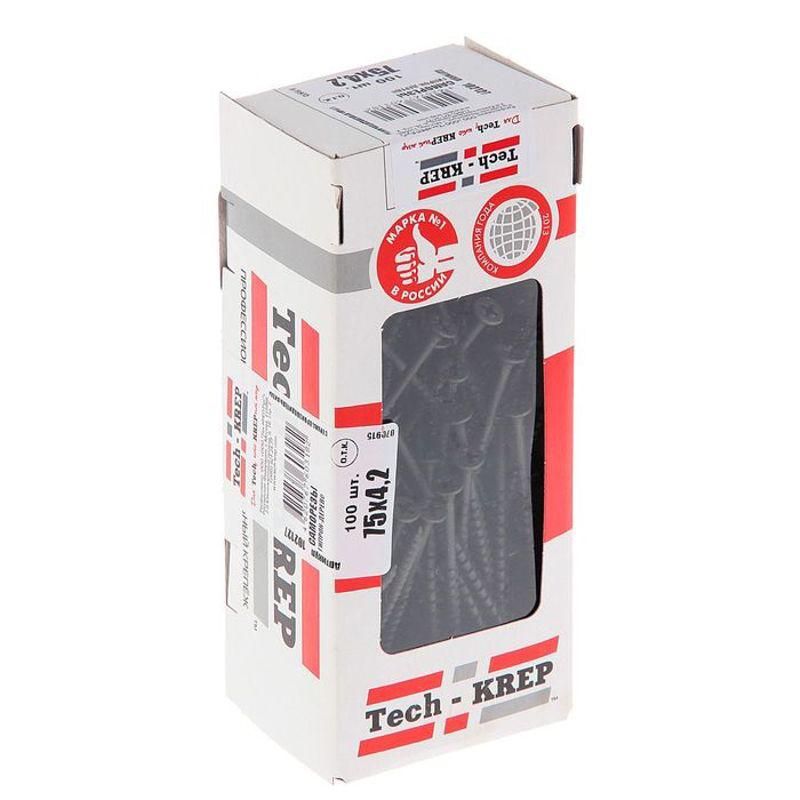 Саморез гипсокартон-дерево 4.2х75 (пакет) (уп.40шт) Tech-Krep/Zitar 125471