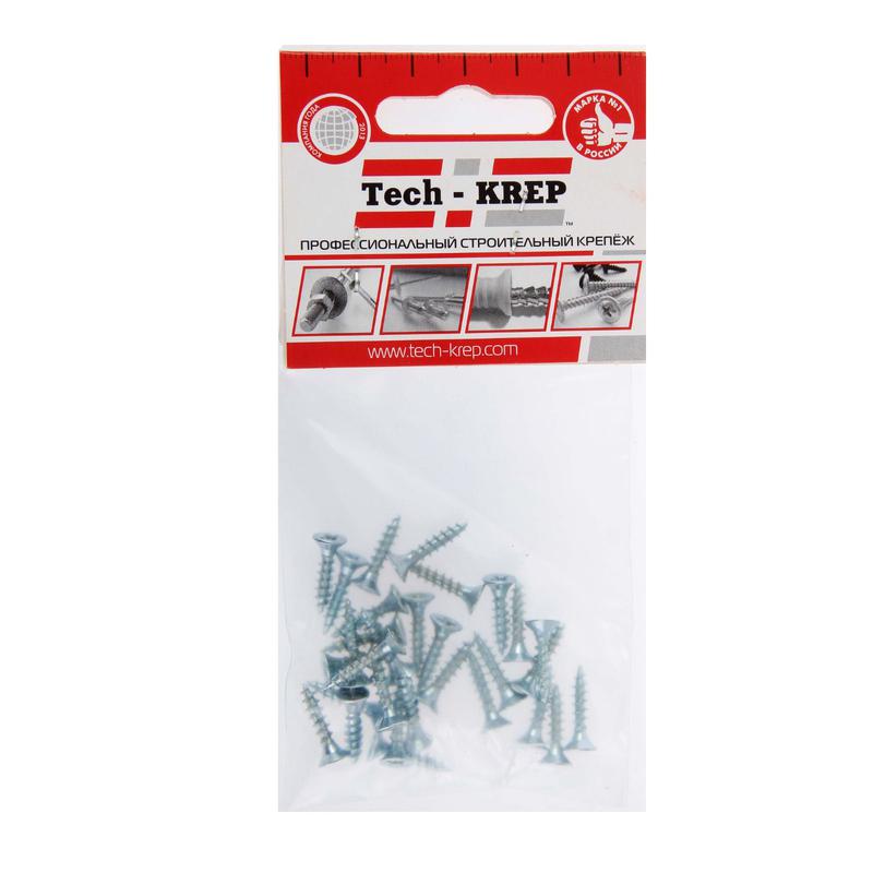 Шуруп универсальный 3.0х16 с потайной головкой цинк. (пакет) (уп.35шт) Tech-Krep/Zitar 102409