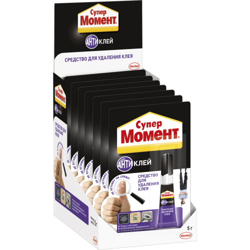 Клей "Супер Момент-антиклей" 5г (блист.1шт) шоу-бокс Момент Б0028804