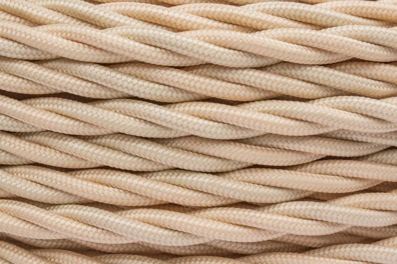 Провод ретро 3х0.75 матов. зол./песочн. (уп.150м) Bironi B1-432-719-150