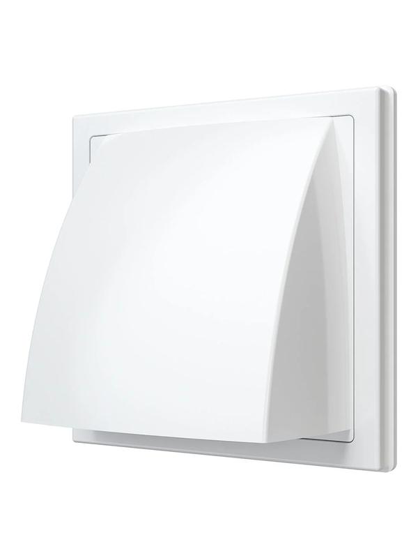 Выход стенной вытяжной с обратным клапаном 150х150 с фланцем D125 ASA бел. ERA 1515К12.5ФВ