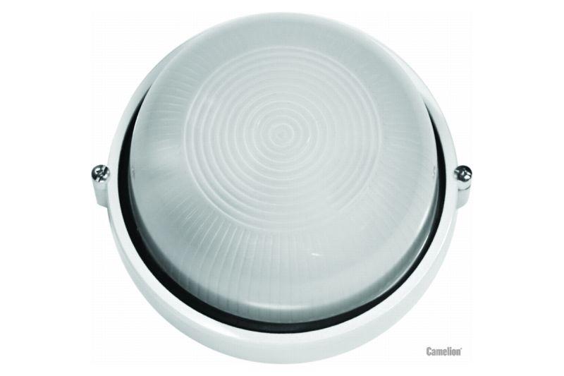 Светильник 1102S C01 NEW НБП 03-100-001 УХЛ1 "Открытый" 100Вт 230В до 130град.C круг бел. Camelion 13660