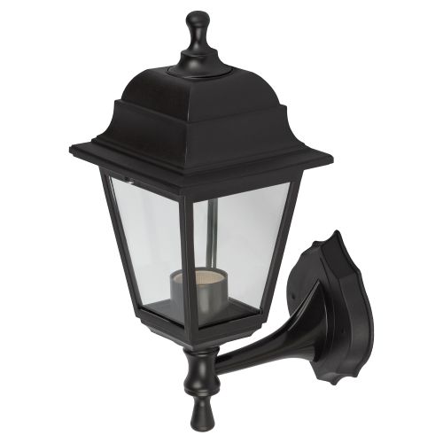 Светильник садово-парковый НБУ 04-60-001 "Леда" настенный четырехгранный черн. ЭРА Б0048111