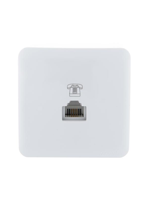 Розетка телефонная Viola RJ11 евро стандарт бел. LEZARD 751-0200-137