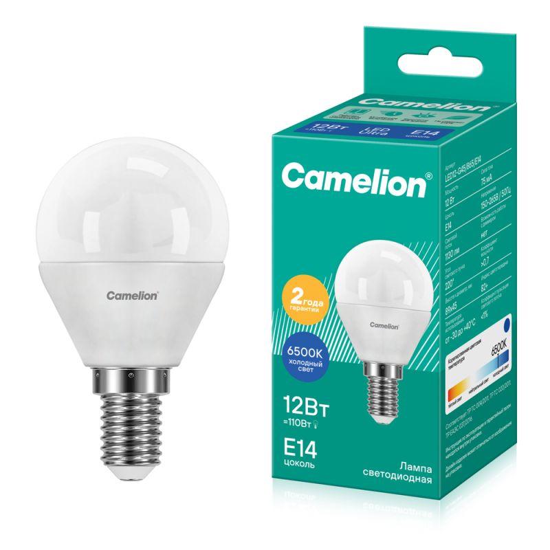 Лампа светодиодная LED12-G45/865/E14 12Вт 220В Camelion 13697