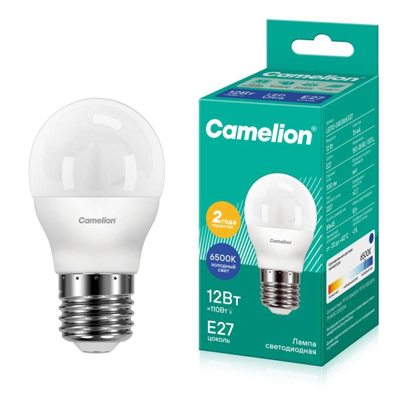 Лампа светодиодная LED12-G45/865/E27 12Вт 220В Camelion 13698