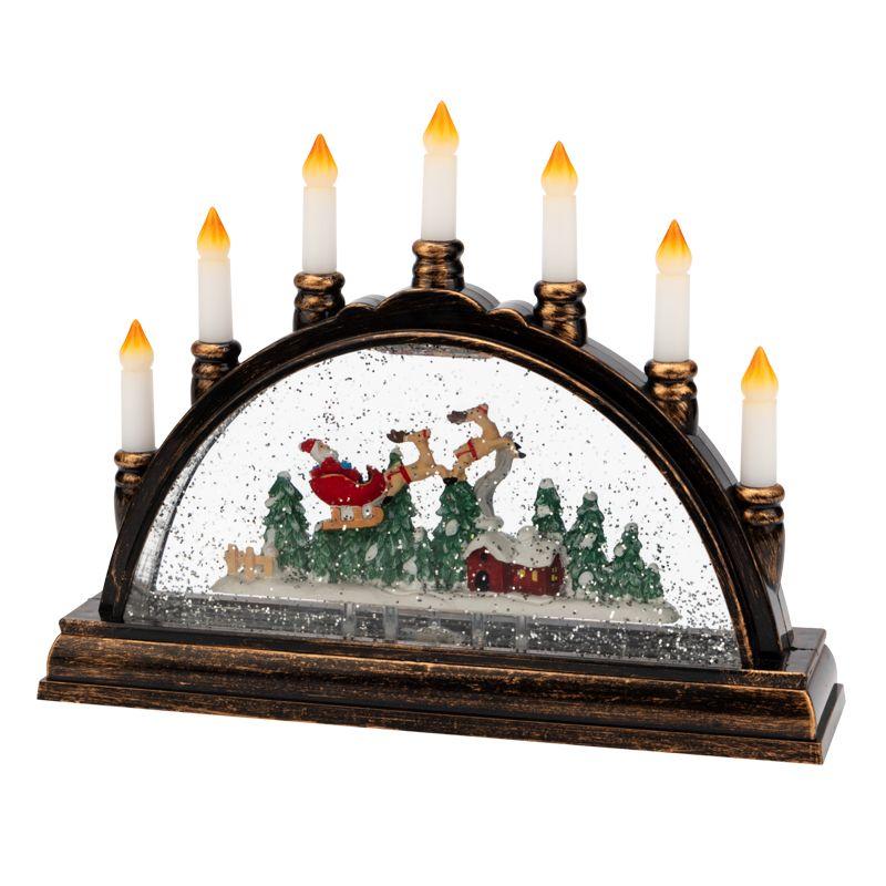 Светильник декоративный "Подсвечник" эффект снегопада Neon-Night 501-164