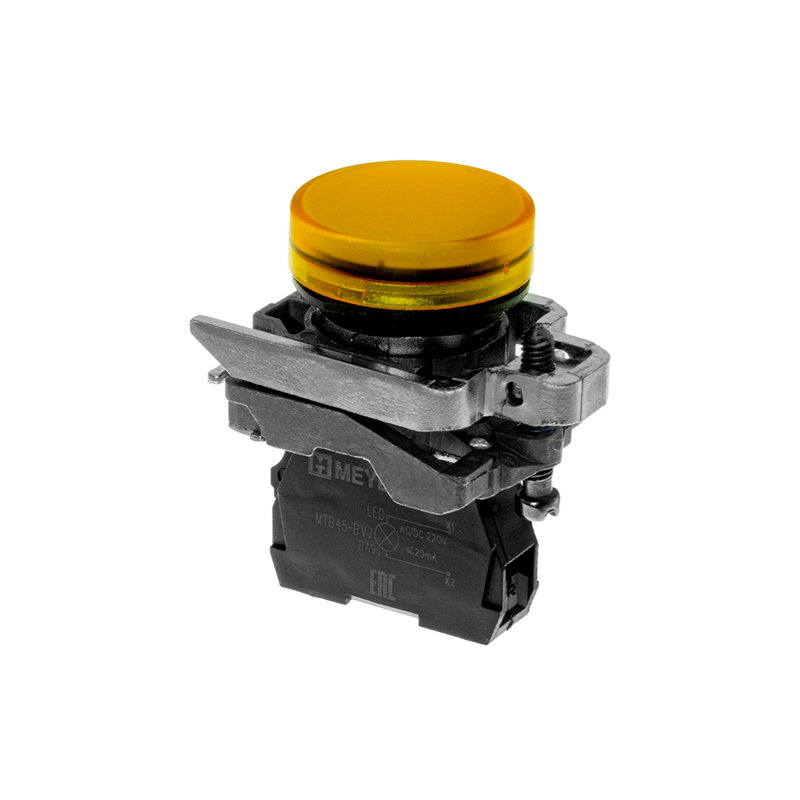 Лампа сигнальная 220В AС/DC IP65 металл MTB4-BV753 желт. ОВЕН 137217