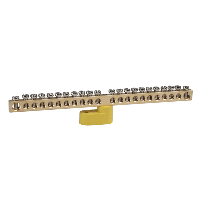 Шина нулевая с одним изолятором OptiKit BB-O-PE-S-22-6х9 желт. КЭАЗ 277937