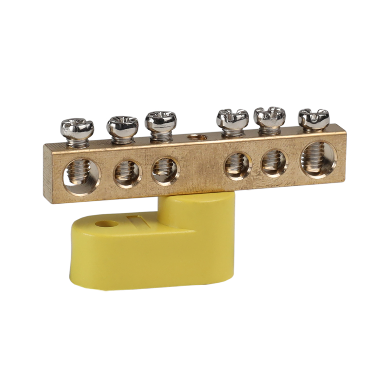 Шина нулевая с одним изолятором OptiKit BB-O-PE-S-6-6х9 желт. КЭАЗ 277943