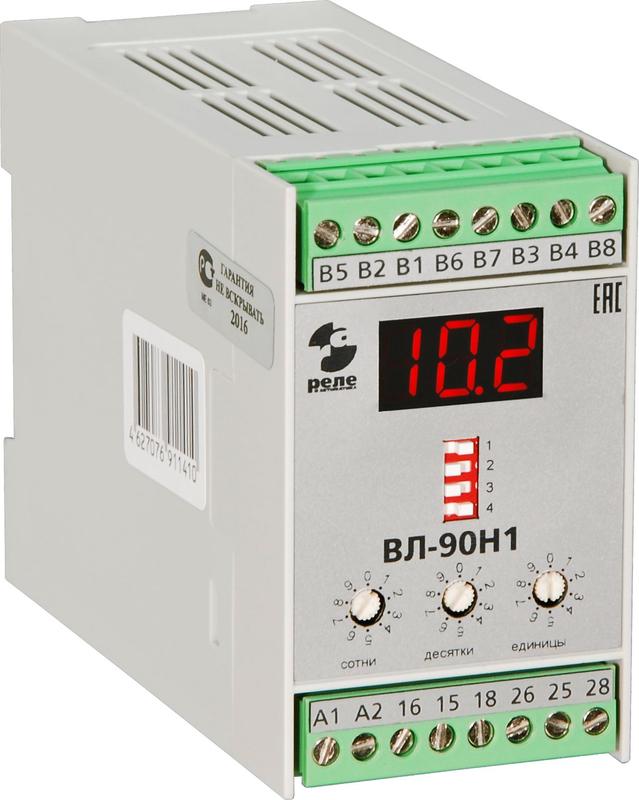 Реле времени ВЛ-90Н1 УХЛ4 5А 24...220В 50Гц/пост. 0.1с...999мин 2п счетчик импульсов цифровой индикатор Реле и Автоматика A8223-76911410