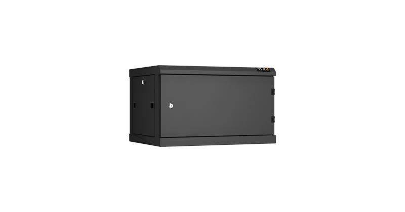 Шкаф настенный разборный 19дюйм 6U метал. дверь Ш600хВ370хГ450мм 2 пары монтажных направляющих черн. NIKOMAX TWC-066045-R-M-BK