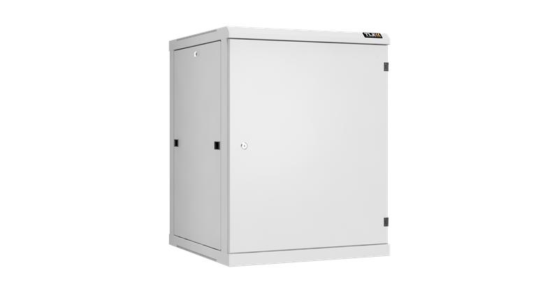 Шкаф настенный разборный 19дюйм 15U метал. дверь Ш600хВ770хГ600мм 2 пары монтажных направляющих сер. NIKOMAX TWC-156060-R-M-GY