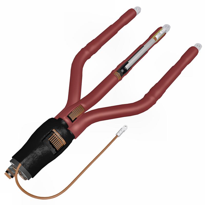 Муфта кабельная концевая универс. 1кВ 3ПКВНтпБ-70/120-В с наконечн. 9024970 Подольск 3pkvntpbvx070x120