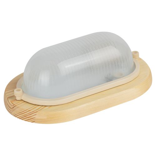 Светильник "Кантри" НБО 04-60-011 max 60Вт E27 IP54 232х140 овал дерево/стекло орех ЭРА Б0048031