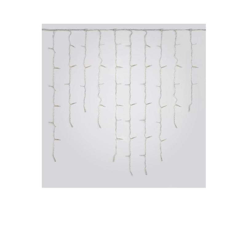 Гирлянда светодиодная "Бахрома" ULD-B2007-100/TTK BLUE IP44 2м 100LED син. с эффектом мерцания соединяемая провод прозр. Uniel UL-00007207