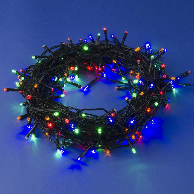 Гирлянда LED ULD-S3000-300/DGA MULTI IP20 30м 300 диодов разноцвет. свет провод зел. Uniel UL-00007311