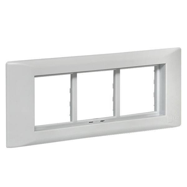 Рамка 3-м 6мод. + суппорт для парапетного кабельного канала C-Line EKF sup-6-105-50