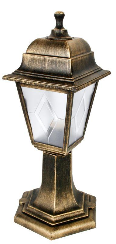 Светильник садово-парковый PP4204 C64 НТУ 04-60-001 У1 "Оскар" 4-гран. пласт. +пласт. черн. бронза Camelion 13840