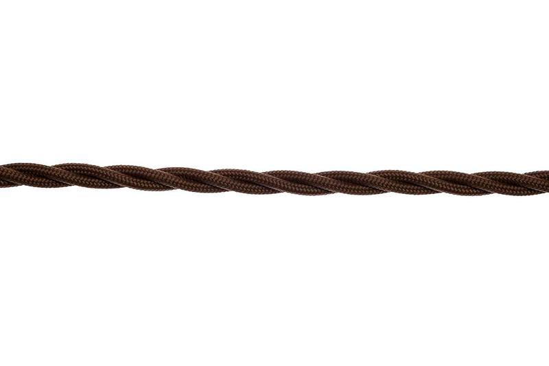 Провод ретро 2х2.5 матов. корич. (уп.150м) Bironi B1-425-72-150