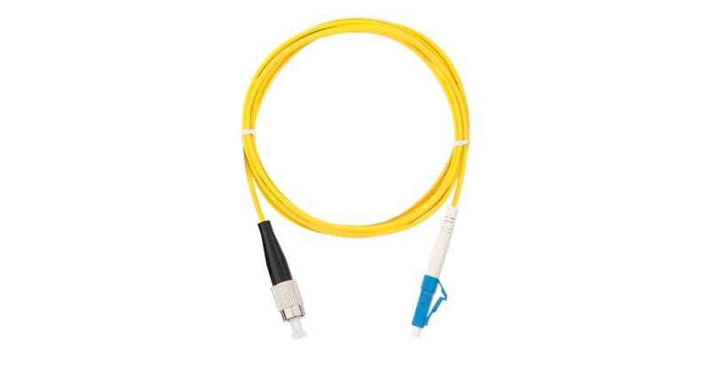 Шнур волоконно-оптический переходной одномод. 9/125мкм стандарта OS2 FC/UPC-LC/UPC одинарный LSZHнг(A)-HFLTx 2мм желт. 2м NIKOMAX NMF-PC1S2C2-FCU-LCU-002