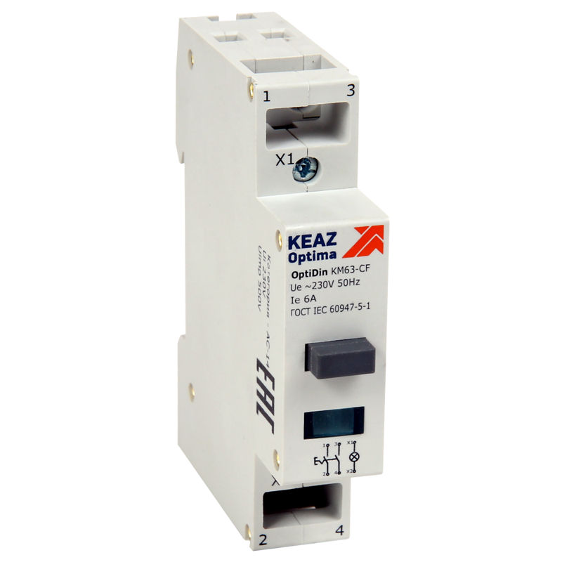 Кнопка управления мод. OptiDin KM63 C 11 УХЛ3 КЭАЗ 138905