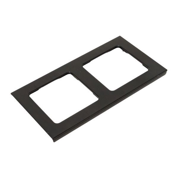 Рамка 2-м Стокгольм металл. черн. PROxima EKF EZM-G-303-10