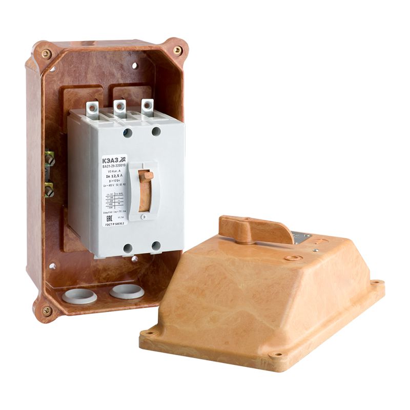 Выключатель автоматический 3п 31.5А 6Iн 20кА ВА21-29В-341110 У2 690В AC IP54 КЭАЗ 140095