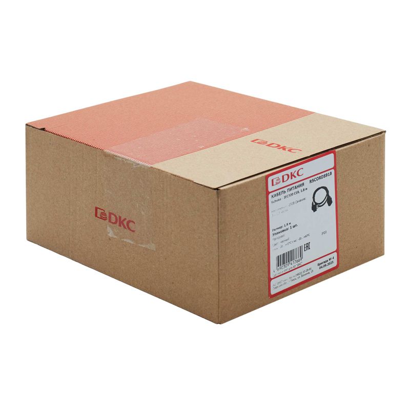 Кабель питания Sсhuko - IEC320 C19 1.8 м сечение 3х2.5кв.мм DKC R5CORDS918