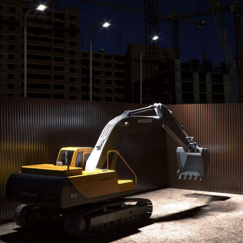 Прожектор светодиодный Elementary 100Вт 4000К IP65 8995лм 175-264В ДО черн. GAUSS 613100110