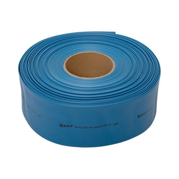 Трубка термоусадочная ТУТ нг 80/40 син. PROxima (уп.25м) EKF tut-80-g