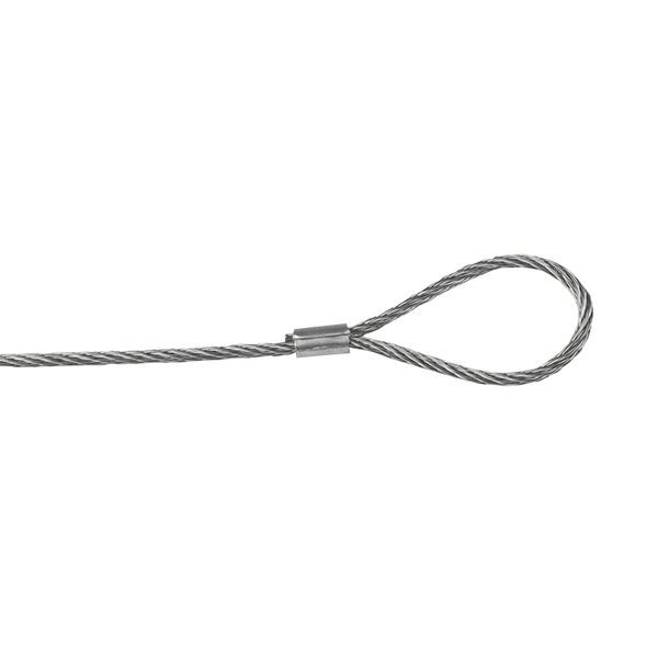 Трос стальной 2мм L5000 с петлей EKF trp-5