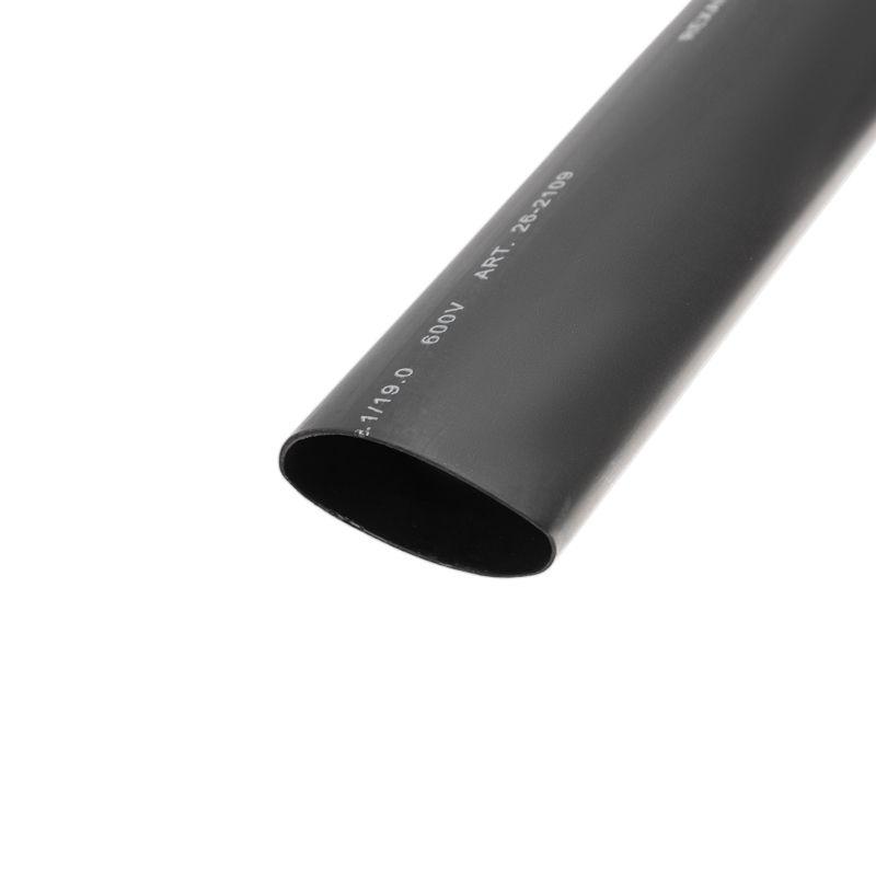 Трубка термоусадочная двустенная клеевая 38.1/19.05 (2:1) черн. 1м (уп.4шт) Rexant 26-2109