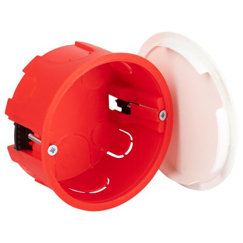 Коробка распаячная KRP 80х40мм для полых стен пласт. лапки крышка IP20 Эра Б0047260