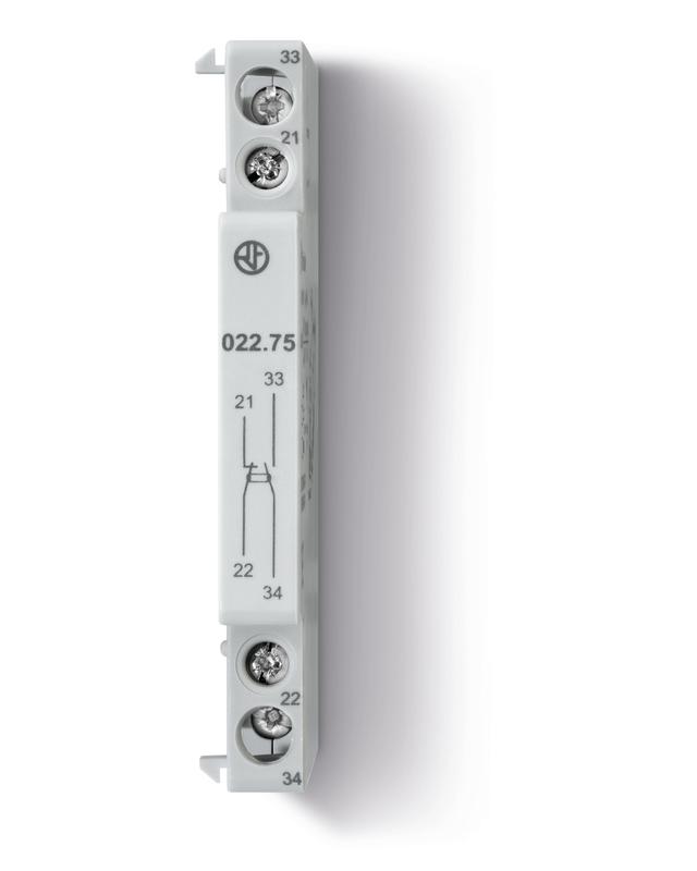 Модуль дополнительных контактов 1NO+1NC 6А FINDER 02275