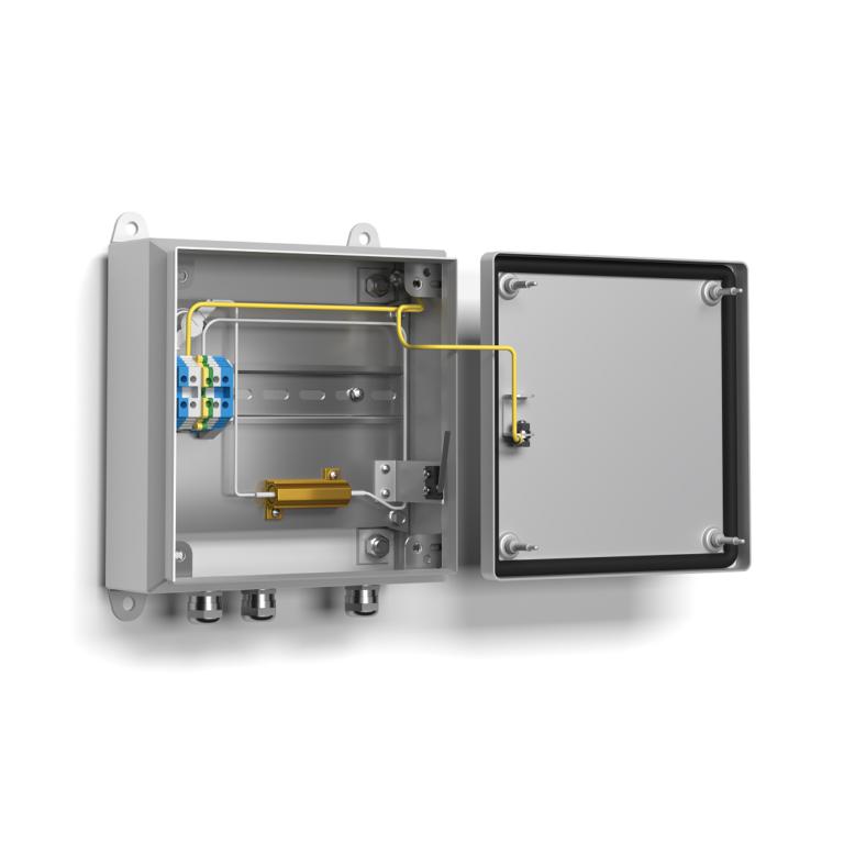 Коробка с обогревом 220В КМО-1 метал. Тахион 40011