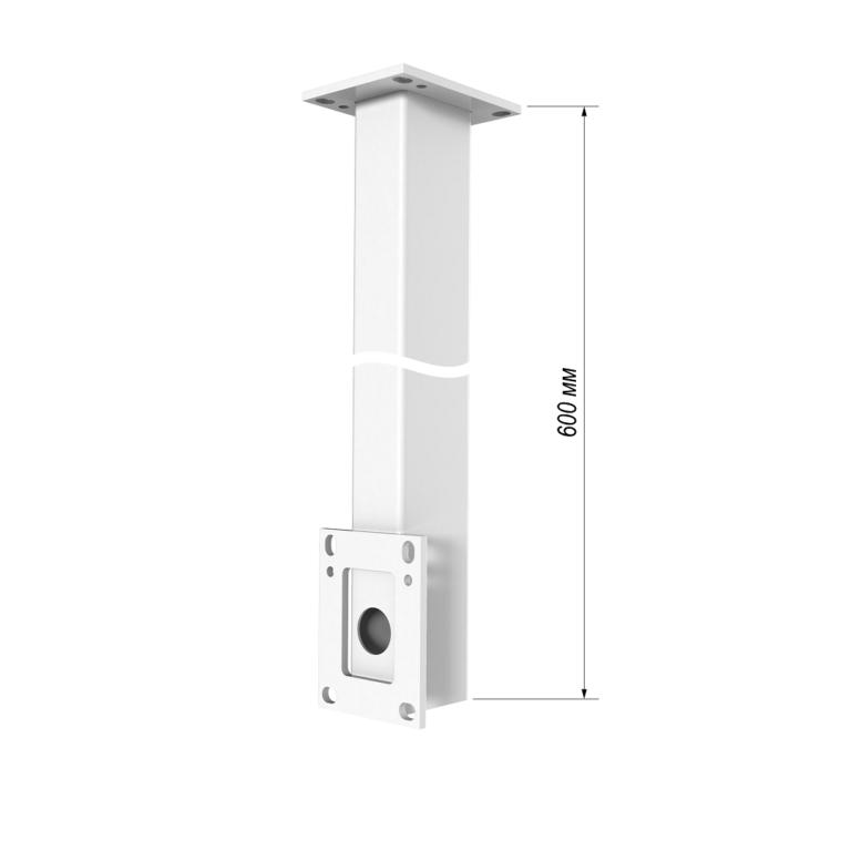 Кронштейн потолочный для крепления видеокамер типа ТВК и гермобоксов типа ТГБ к потолку длинной 600мм КП-600 Тахион 40125