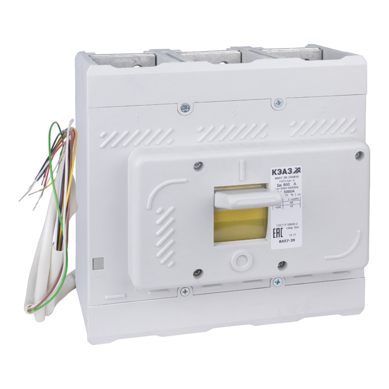 Выключатель автоматический 3п 320А 1600Im 40кА ВА57-39-640010 УХЛ3 440В DC КЭАЗ 142271