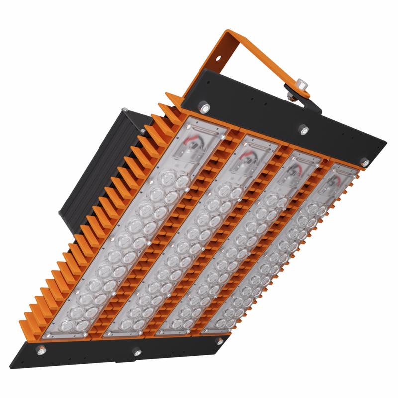 Светильник светодиодный взрывозащ. LAD LED R500-4-60-6-220L 2Ex 220Вт 5000К IP65 30395лм 100-305В КСС типа "Г" крепление на лире бел. ЛАДзавод LADLED4606220L2EX