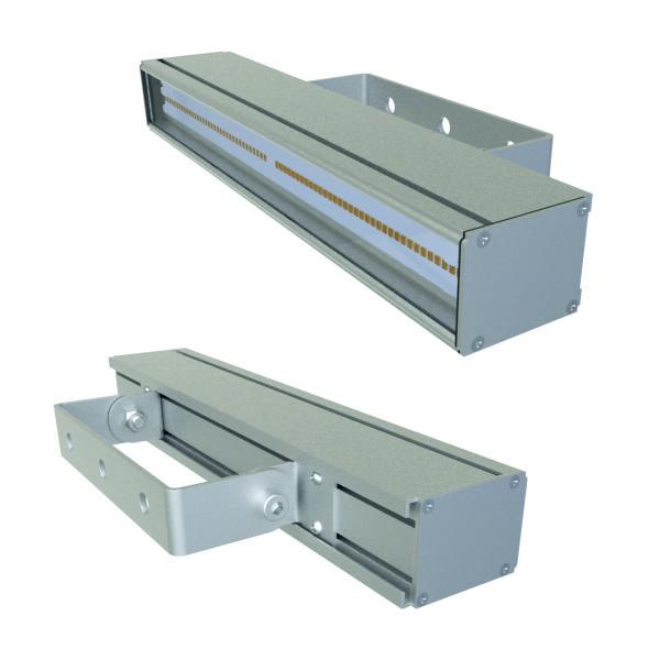 Светильник светодиодный LAD LED LINE-120-15S 15Вт 5000К IP66 2012лм 230В КСС типа "Д" серебр. ЛАДзавод LADLEDLLS15S