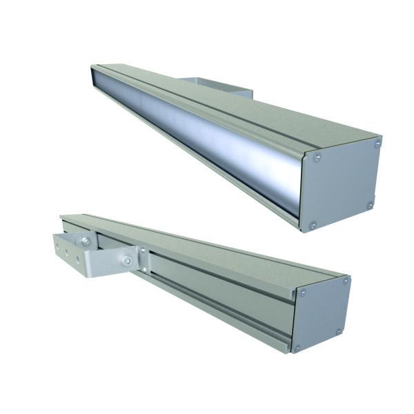 Светильник светодиодный LAD LED LINE-O-25S 25Вт 5000К IP66 3030лм 230В опал. рассеив. серебр. ЛАДзавод LADLEDLO25S