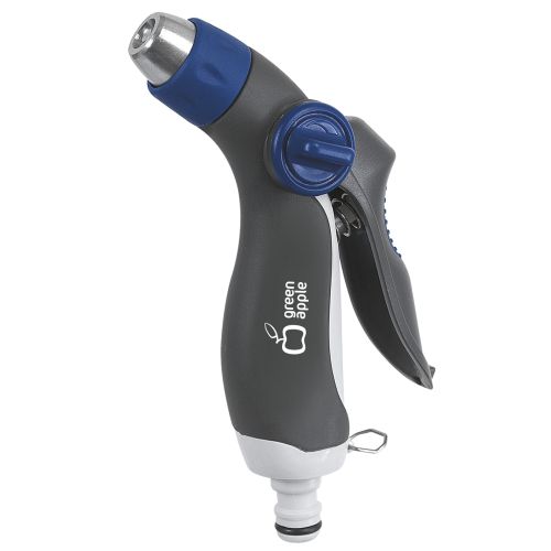 Пистолет-распылитель регулир. латун. форсунка 3 реж. пластик. (20/80) Green Apple Б0003096