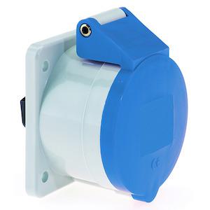 Розетка встраиваемая 16А 3п 2P+E IP44 56х56 Bals 131