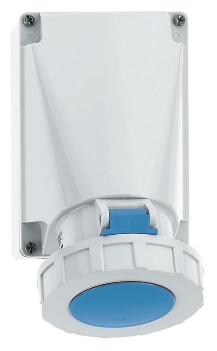 Розетка настенная 63А 3п 2P+PE 6ч 230В IP67 Bals 1157