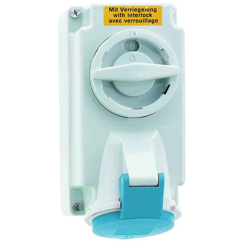 Розетка настенная 16А 3п 6ч 230В IP44 170х90мм Bals 1619