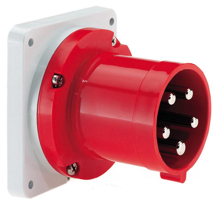 Вилка встраиваемая 63А 5п 3P+N+PE 6ч 400В IP44 Bals 2837