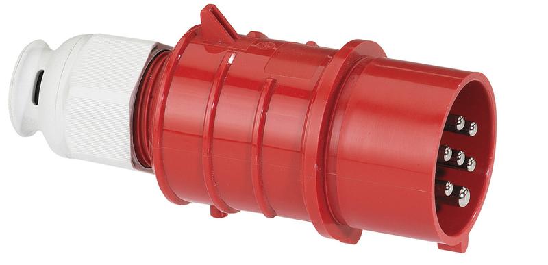 Вилка кабельная 16А 7п 6P+PE 6ч 400В IP44 Bals 21557