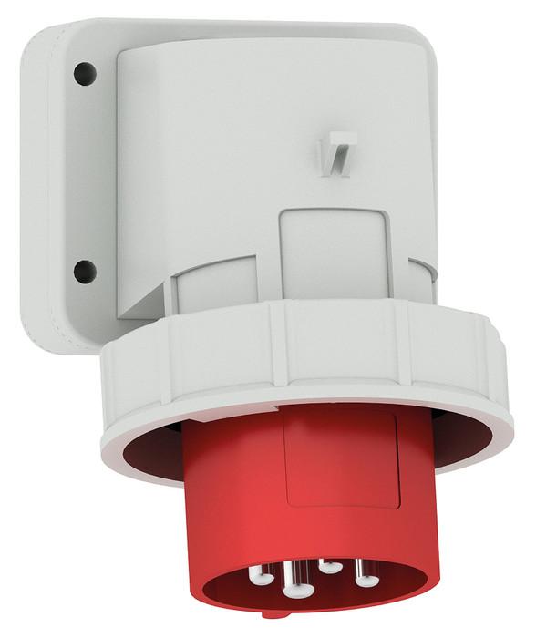 Вилка настенная 32А 4п 3P+PE 6ч 400В IP67 Bals 24021