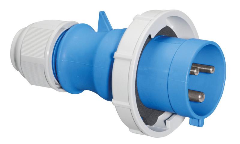 Вилка кабельная 32А 3п 2P+E 6ч 230В IP67 tls Bals 210594