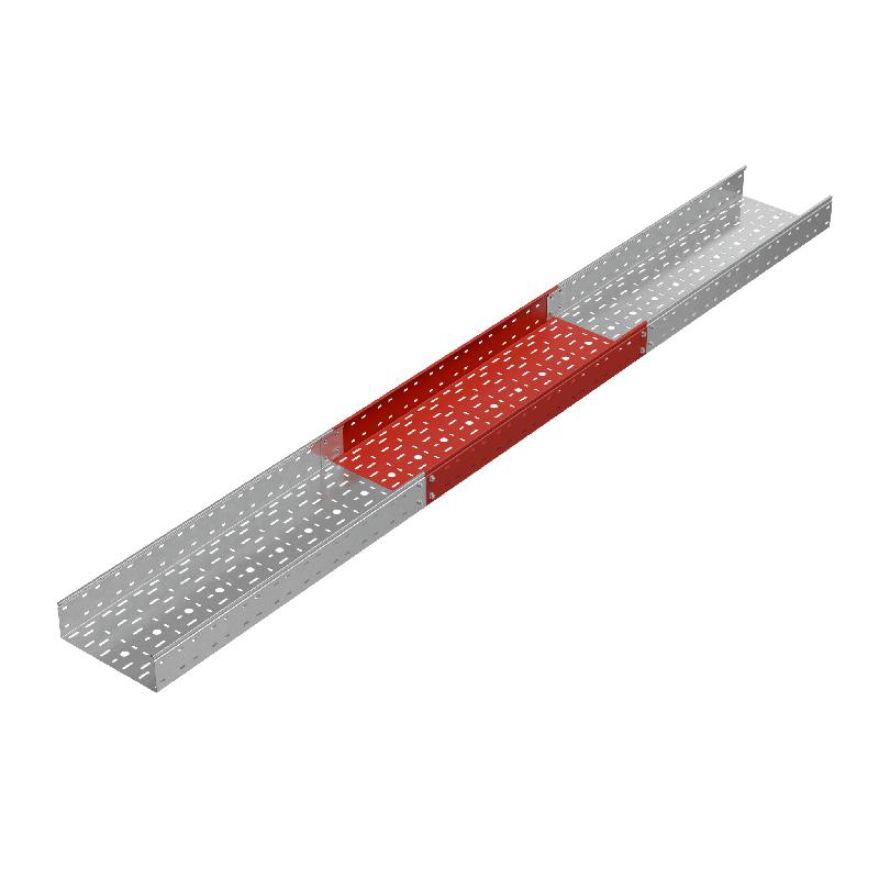 Лоток листовой перфорированный 300х100 L3000 сталь 1мм "Стандарт ПЛЮС" LPEplus100-300-1.0-3000 INOX304 нерж. КМ PL5184